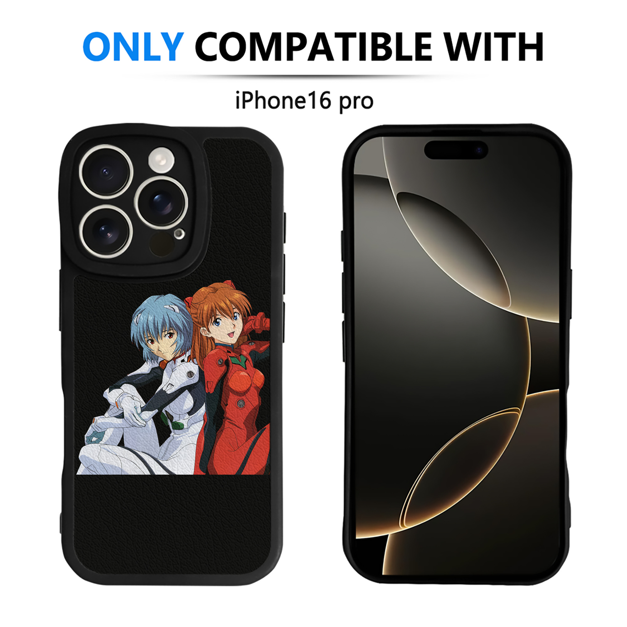 （画像用） EVA 新世紀エヴァンゲリオン 【iPhone 16シリーズ対応】シリコンスマホケース（レザー調） 材質：シリコン